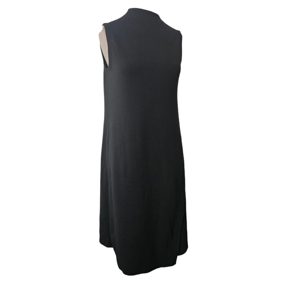Eileen Fisher Mock-Neck K/L Knit  Dress F8TLU-D4309M Black NWT Black XS - Picture 17 of 17